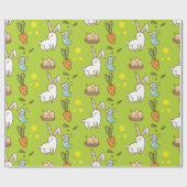 paasbundel en vriendenpatroon cadeaupapier (Vlak)