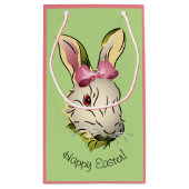 Paasbundel Grafisch met Roze Bow Klein Cadeauzakje (Achterkant)