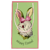 Paasbundel Grafisch met Roze Bow Klein Cadeauzakje (Voorkant)