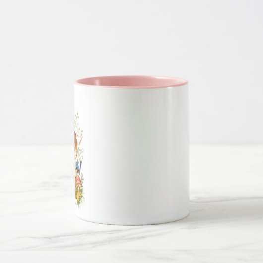  paasbundel in bloemen mok (Midden)