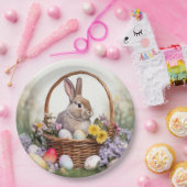 paasbundel in een mandje papieren bordje (Feest)