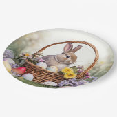 paasbundel in een mandje papieren bordje (Gekanteld)