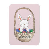 Paasbundel in eiermandje voegt Jouw naam toe Magneet (Verticaal)