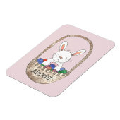 Paasbundel in eiermandje voegt Jouw naam toe Magneet (Linkerzijde)