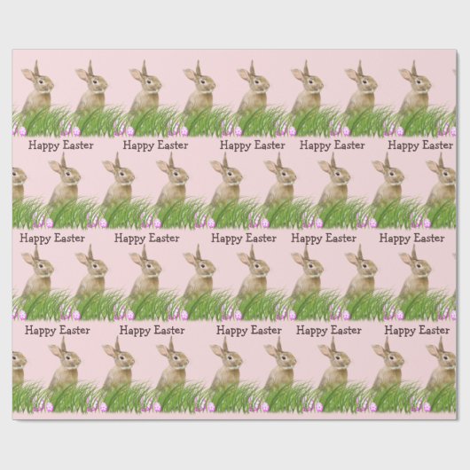 paasbundel in gras met eieren cadeaupapier (Vlak)