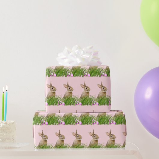 paasbundel in gras met eieren cadeaupapier (Feestgeschenken)