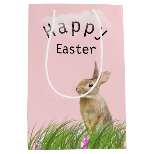 paasbundel in gras met eieren medium cadeauzakje (Voorkant)