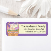 Paasbundel in paasmandje Adresetiketten Etiket (Insitu)