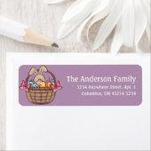 Paasbundel in paasmandje Adresetiketten Etiket (Insitu)