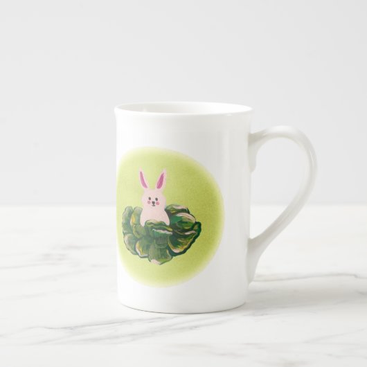 Paasbundel in rond kool porselein kop (Rechts)