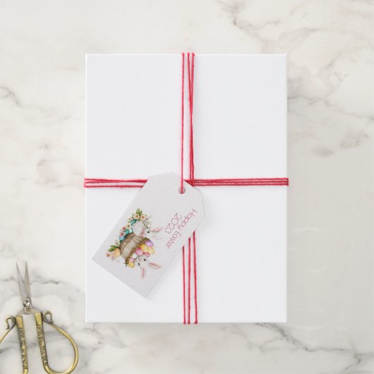 Paasbundel/mandje Label Cadeaulabel (Met Touw)