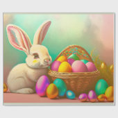 paasbundel met Collectie in mandje Cadeaupapier (Vlak)