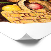 paasbundel met eieren en bloemen poster (Hoek)