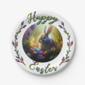 paasbundel met eimandje papieren bordje (Voorkant)