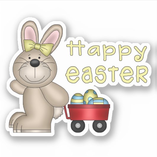 Paasbundel met kleine rode stroming sticker (Voorkant)