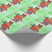 Paasbundel met oranje wortel cadeaupapier (Hoek)