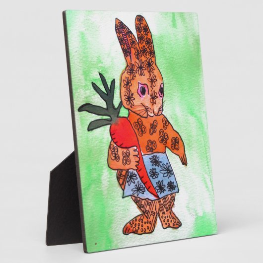 Paasbundel met oranje wortel fotoplaat (Zijkant)