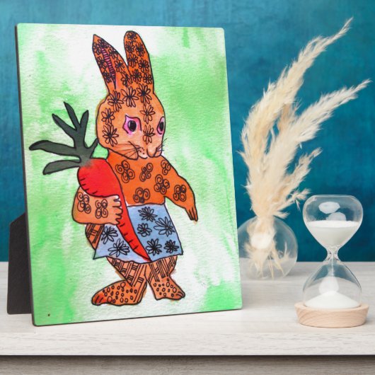 Paasbundel met oranje wortel fotoplaat (Zijkant)