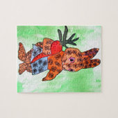 Paasbundel met oranje wortel legpuzzel (Horizontaal)