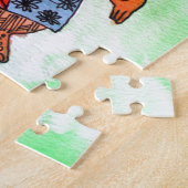 Paasbundel met oranje wortel legpuzzel (Zijkant)