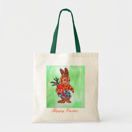 Paasbundel met oranje wortel tote bag (Voorkant)