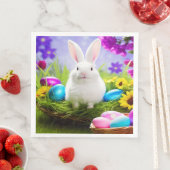 paasbundel met paaseimandje servet (Insitu)