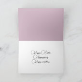 Paasbundel met roze tulp feestdagen kaart (Binnen)