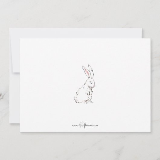 paasbundel met telefoon feestdagenkaart (Achterkant)