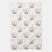 paasbundel op een nest eieren theedoek (Verticaal)