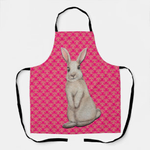 Paasbundel op Gold Damask & Pink Baking Schort
