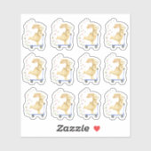 paasbundel op scooter sticker (Vel)