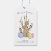 Paasbundel, paasmandje cadeaulabel (Voorkant)