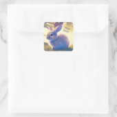 Paasbundel, paastijd, gelukkig - aanpasbaar vierkante sticker (Tas)