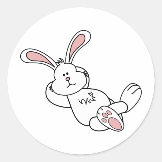 Paasbundel uitkoelen ronde sticker (Voorkant)