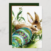 Paasbundel vintage feestdagenkaart (Voorkant / Achterkant)