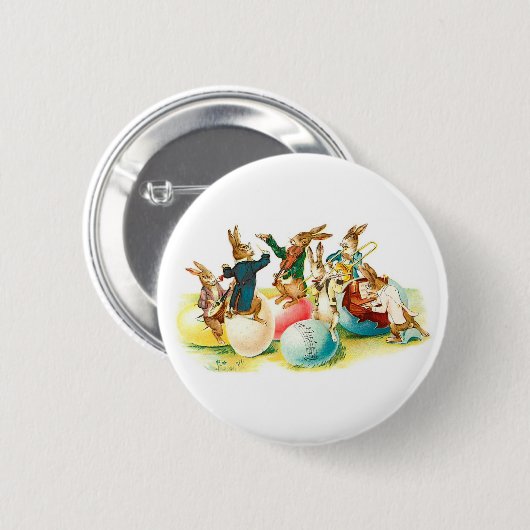 Paasbundelconcert ronde button 5,7 cm (Voorkant /achterkant)