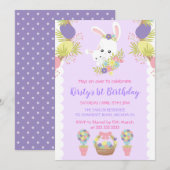 Paasbundeleieren: Birthday Party Kaart (Voorkant / Achterkant)