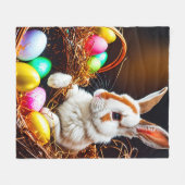 Paasbundelkorst en eieren fleece deken (Voorkant (Horizontaal))