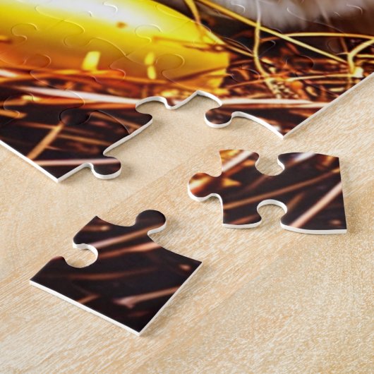 Paasbundelkorst en eieren legpuzzel (Zijkant)