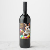 Paasbundelkorst en eieren wijn etiket (Voorkant)