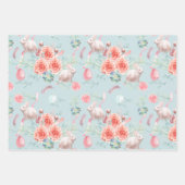 Paasbundellegantie drie kleuren inpakpapier vel (Voorkant)