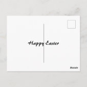  paasbundelmuzikant die speelt briefkaart (Achterkant)