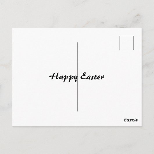  paasbundelmuzikant die speelt briefkaart (Achterkant)