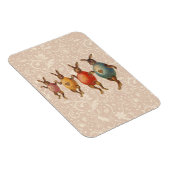  paasbundels die dansen met eierkostuums magneet (Rechterzijde)