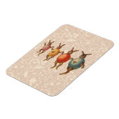  paasbundels die dansen met eierkostuums magneet (Linkerzijde)