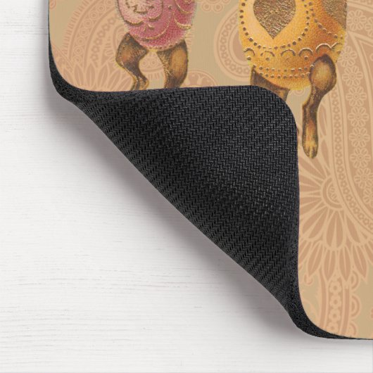  paasbundels die dansen met eierkostuums muismat (Hoek)