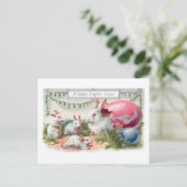  paasbundels, eieren en bloemen briefkaart (Staand voorkant)