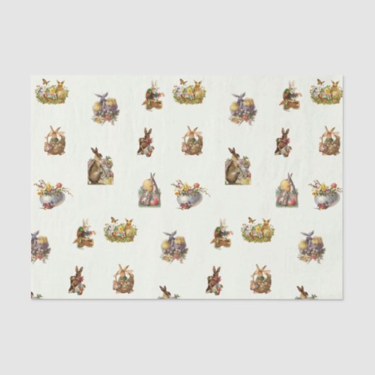  paasbundels, eieren en lentbloemen tissuepapier (Voorkant)