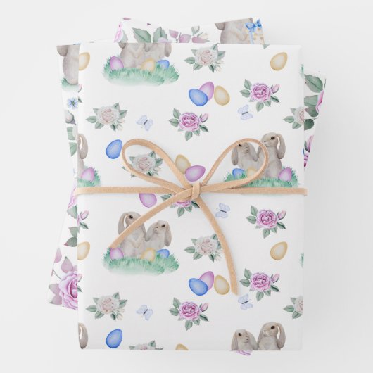 paasbundels en -bloemen inpakpapier vel (In situ)