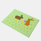 Paasbundels en deaffodils deurmat (Schuin)